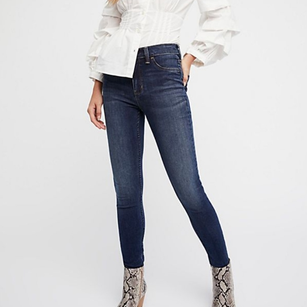 NWT Free People High Rise Long and Lean - Picture 4 of 5